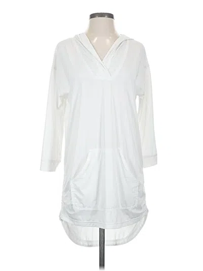 Pre-owned Prana 3/4 Sleeve T-shirt In White