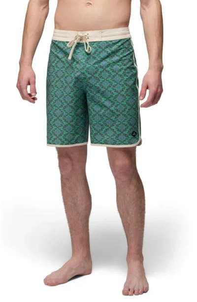 Prana 8-inch Board Shorts In Green