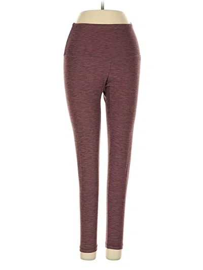 Pre-owned Prana Active Pants In Burgundy