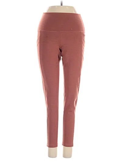 Pre-owned Prana Active Pants In Burgundy