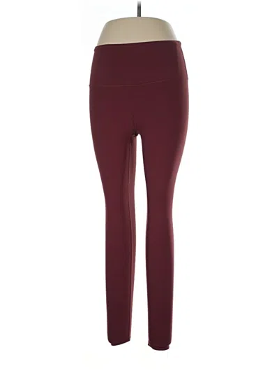 Pre-owned Prana Active Pants In Burgundy