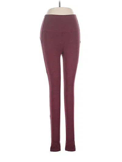 Pre-owned Prana Active Pants In Burgundy