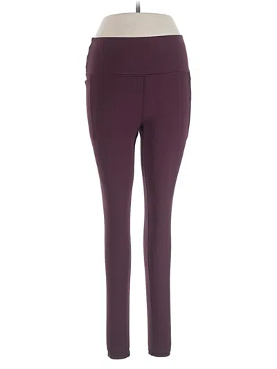 Pre-owned Prana Active Pants In Burgundy