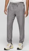 Prana Altitude Tracker Lt Jogger Pant In Medium Heather Grey In Gray