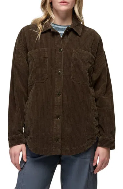 Prana Annies Canyon Corduroy Shacket In Brown