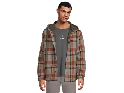 Prana Asgard Hooded Flannel Shirt In White