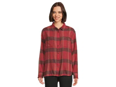 Prana Cabin Core Flannel In Red
