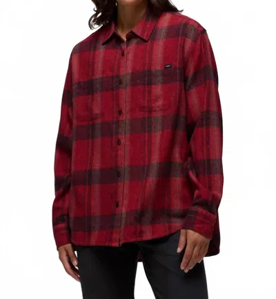 Prana Cabin Core Flannel Shirt In Retrograde In Multi
