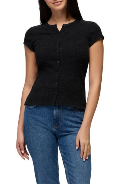 Prana Cambria Cove Stretch Organic Cotton Cardigan In Black
