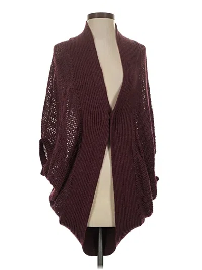 Pre-owned Prana Cardigan Sweater In Burgundy