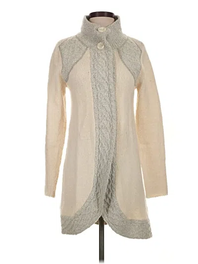 Pre-owned Prana Cardigan Sweater In Ivory