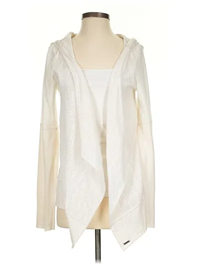 Pre-owned Prana Cardigan Sweater In White
