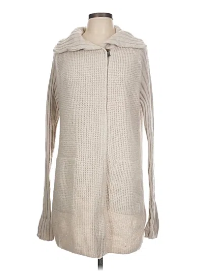 Pre-owned Prana Cardigan Sweater In White