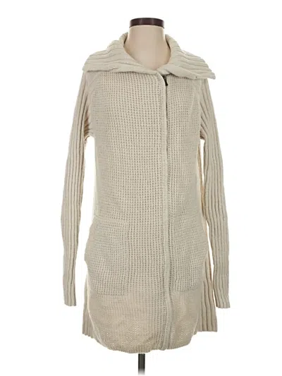 Pre-owned Prana Cardigan Sweater In White