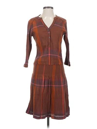 Pre-owned Prana Casual Dress In Brown