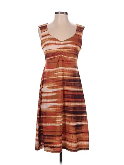 Pre-owned Prana Casual Dress In Brown