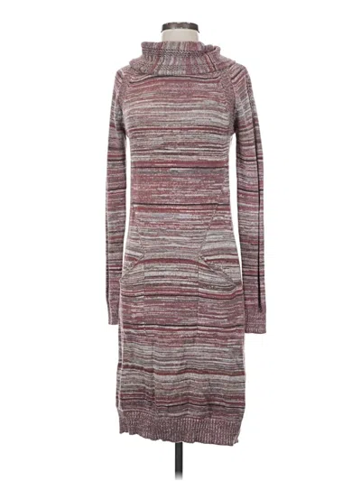 Pre-owned Prana Casual Dress In Burgundy