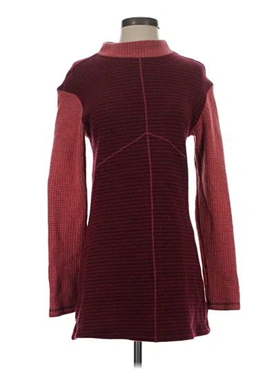 Pre-owned Prana Casual Dress In Burgundy