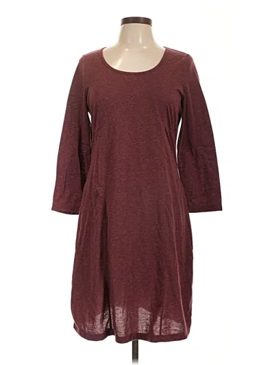 Pre-owned Prana Casual Dress In Burgundy