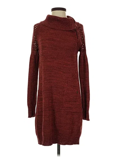 Pre-owned Prana Casual Dress In Burgundy