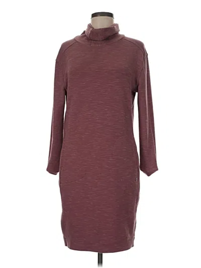 Pre-owned Prana Casual Dress In Burgundy