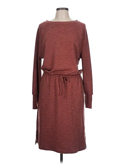 Pre-owned Prana Casual Dress In Burgundy