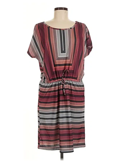Pre-owned Prana Casual Dress In Burgundy