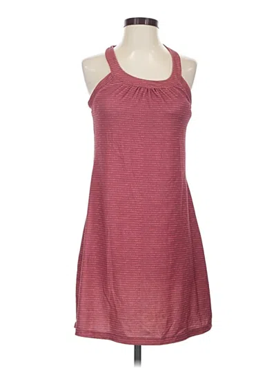 Pre-owned Prana Casual Dress In Burgundy