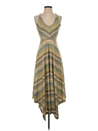 Pre-owned Prana Casual Dress In Tan