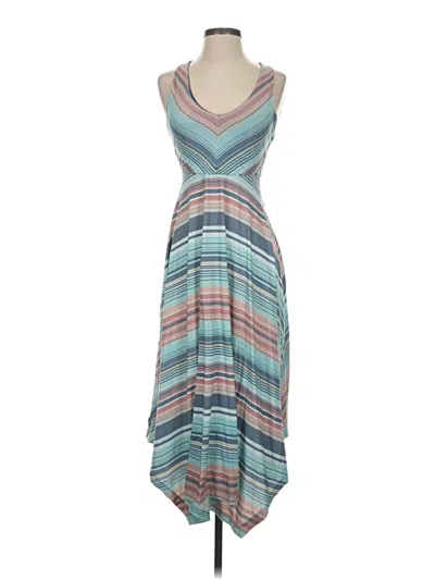 Pre-owned Prana Casual Dress In Teal