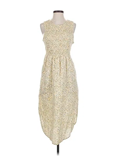 Pre-owned Prana Casual Dress In Yellow