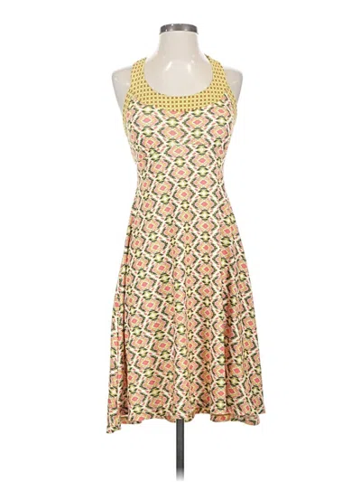 Pre-owned Prana Casual Dress In Yellow