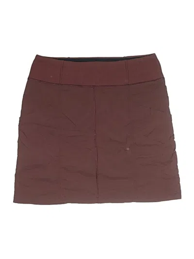 Pre-owned Prana Casual Skirt In Burgundy
