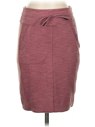 Pre-owned Prana Casual Skirt In Burgundy