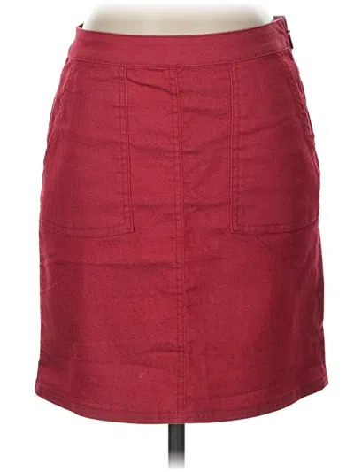 Pre-owned Prana Casual Skirt In Burgundy