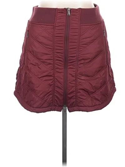 Pre-owned Prana Casual Skirt In Burgundy
