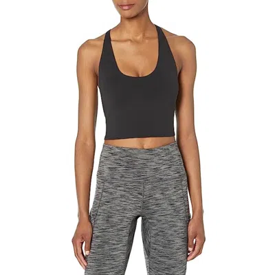 Prana Chakara Top Women's Black Cropped Scoop Neck Avtivewear Frog232