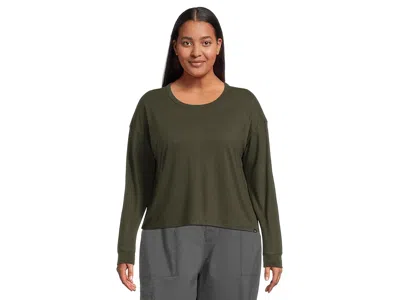 Prana Cozy Up Long Sleeve Crew In Green