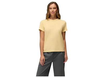 Prana Cozy Up Short Sleeve Crew In Neutral