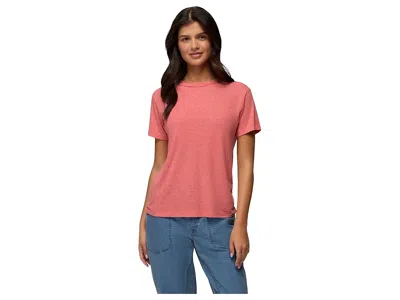 Prana Cozy Up Short Sleeve Crew In Pink