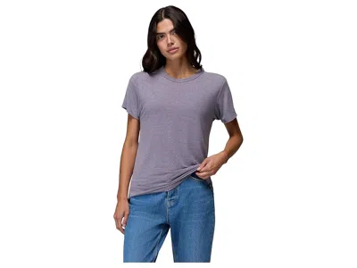Prana Cozy Up Short Sleeve Crew In Purple