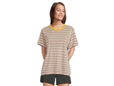 Prana Cozy Up Ss Crew In Brown