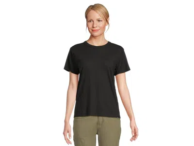 Prana Cozy Up Ss Crew In Black
