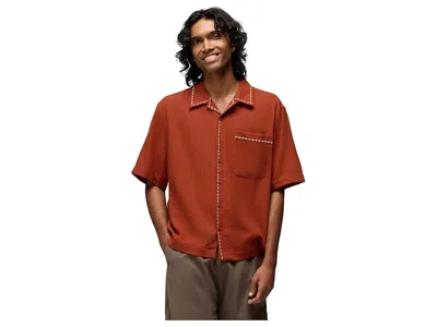 Prana Del Norte Short Sleeve Shirt In Brown