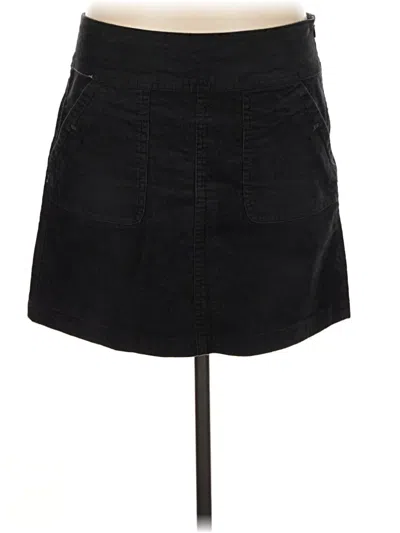 Pre-owned Prana Denim Skirt In Black