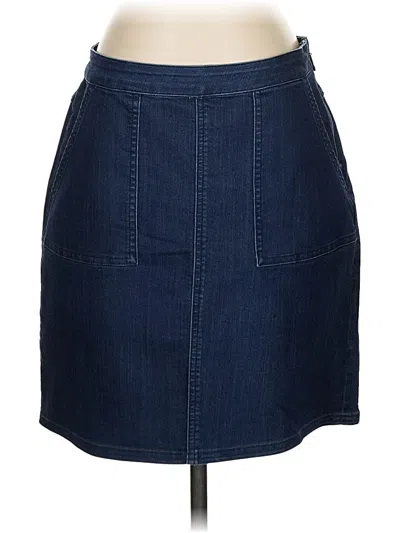 Pre-owned Prana Denim Skirt In Blue