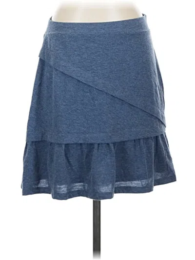 Pre-owned Prana Denim Skirt In Blue