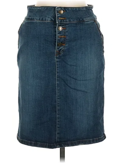 Pre-owned Prana Denim Skirt In Blue