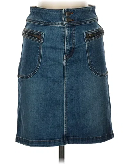 Pre-owned Prana Denim Skirt In Blue