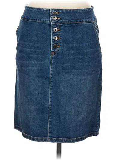 Pre-owned Prana Denim Skirt In Blue
